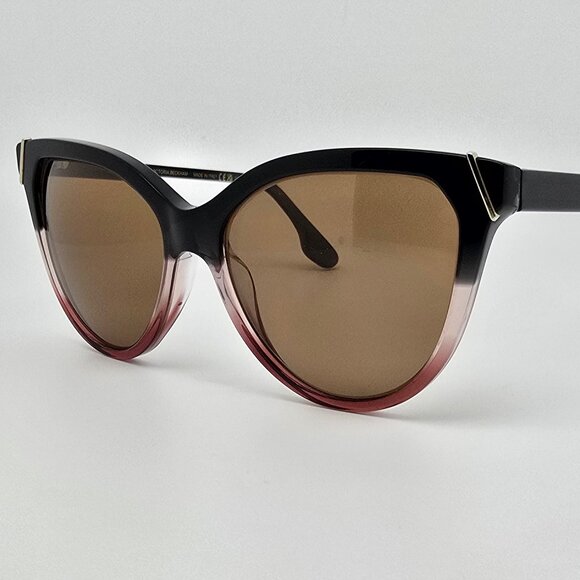 Victoria Beckham VB641S 039 Grey Rose Frame Polarized Brown Lens Sunglasses 57mm main image 12